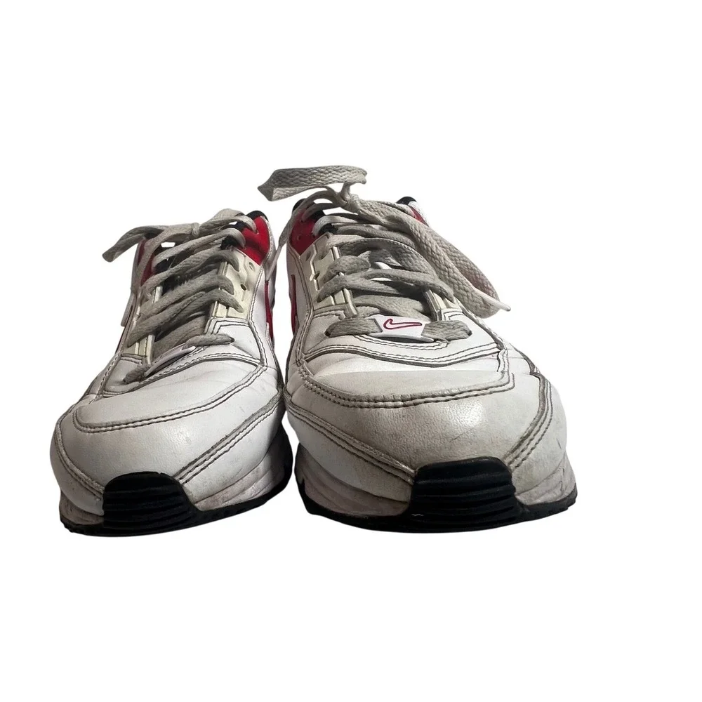 Nike Air Max LTD 3 Mens White‎ Red Black Leather Low Top Sneakers BV1171-100